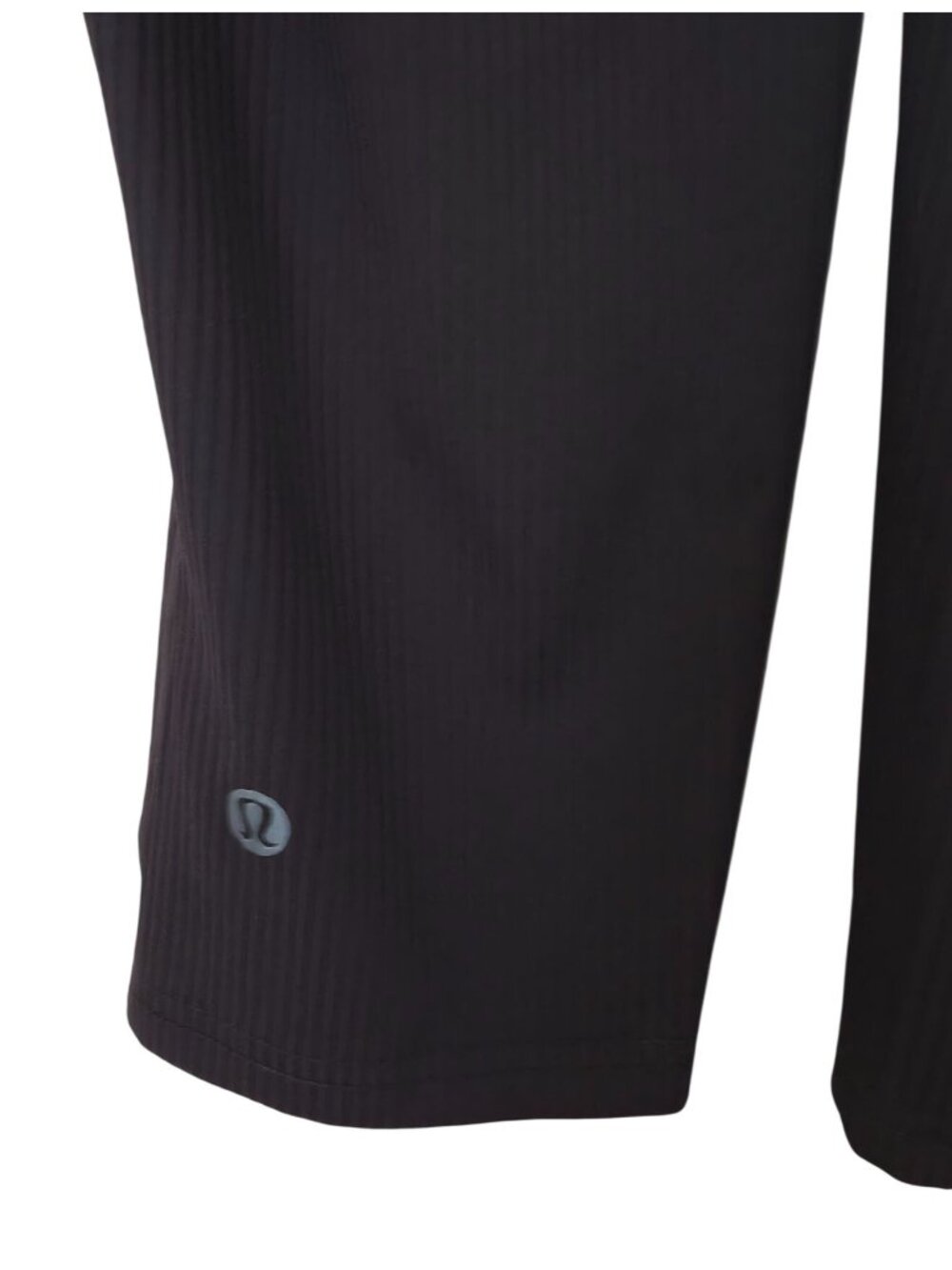 Lululemon Base Pace High-Rise Black Ribbed Nulux 7/8 Athletic Tights Leggings 4 - Picture 6 of 9